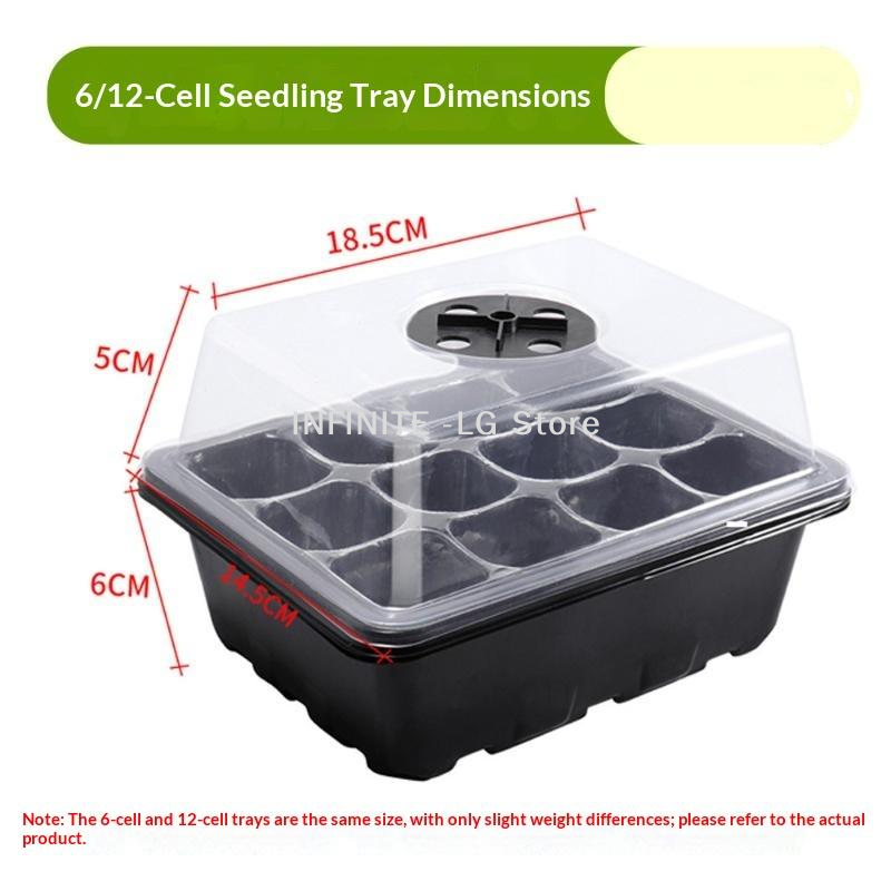 Seed Starter Tray - 6/12-Cell Home Seed Starter Tray With