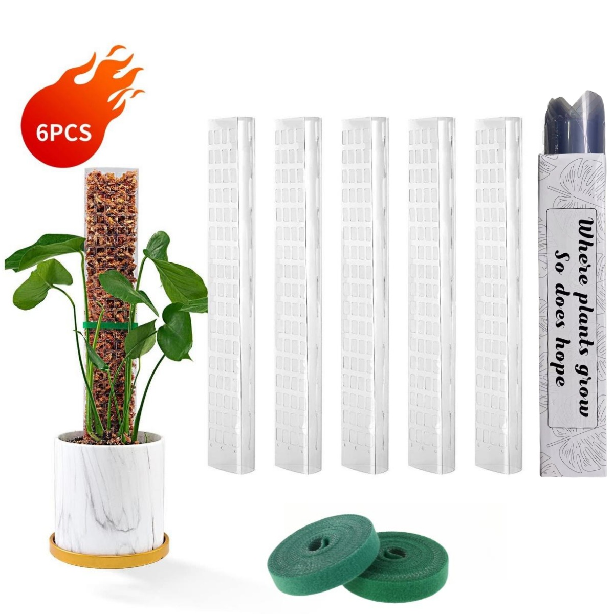 Moss Poles Plants Plant Suppor - Indoor Herb Garden recension och pris