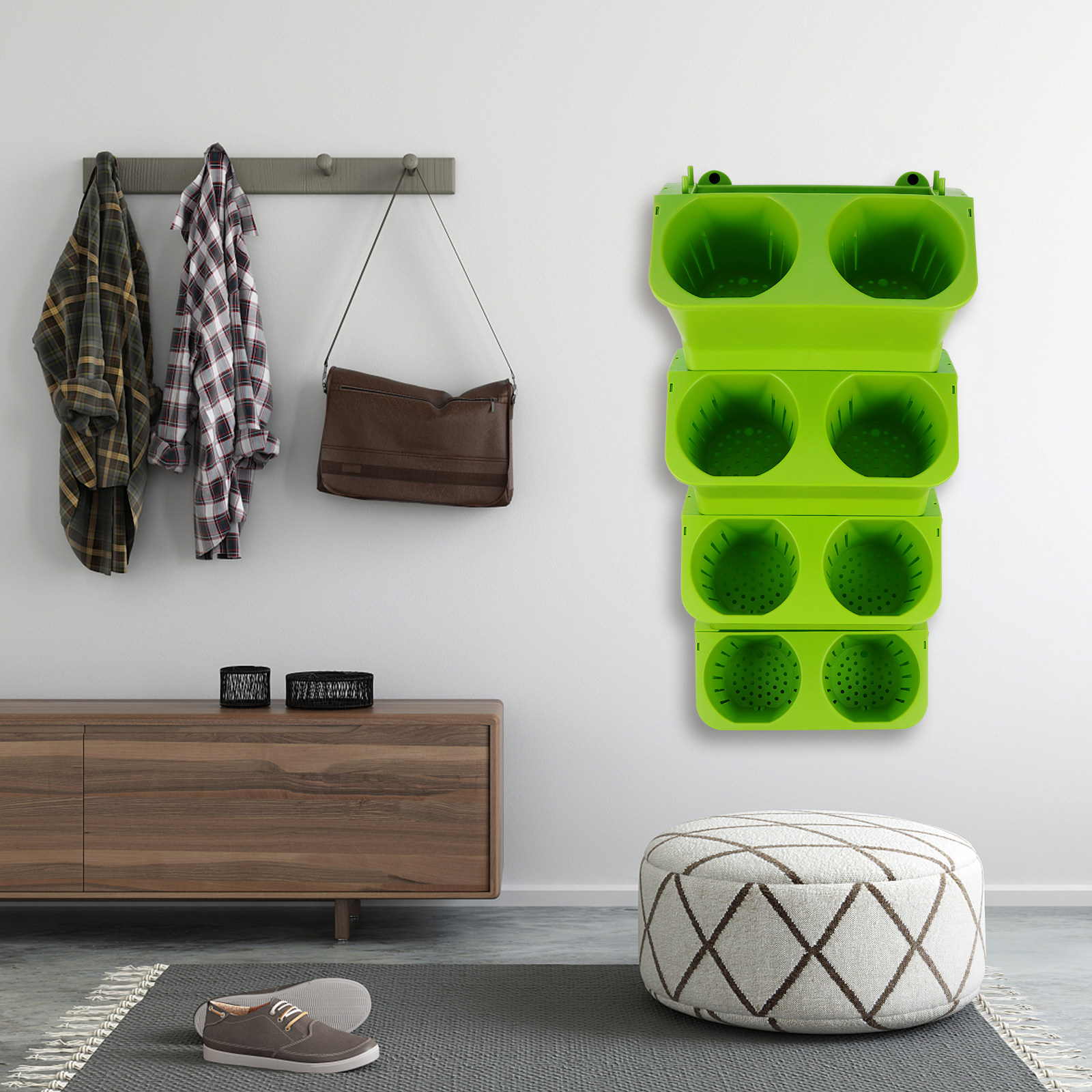 4Pcs Vertical Wall Planter Set - Self Watering Planter recension och pris