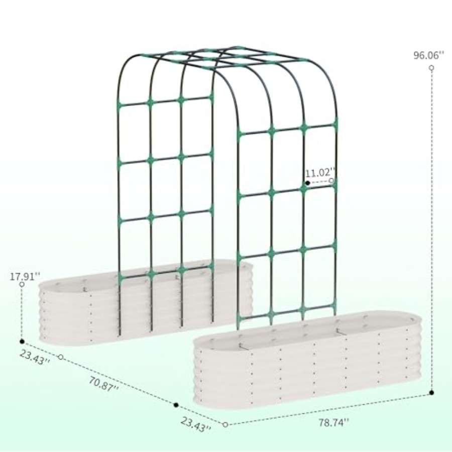 Galvanized Raised Garden Bed w - Raised Garden Bed recension och pris