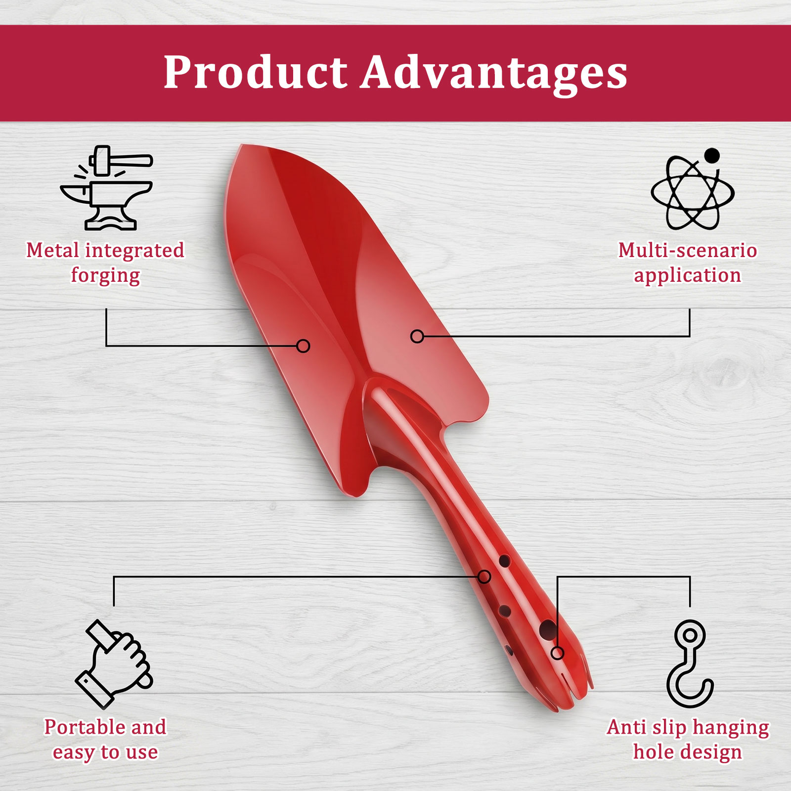 Garden Trowel Rust Resistant M - Trowel Garden Tools recension och pris