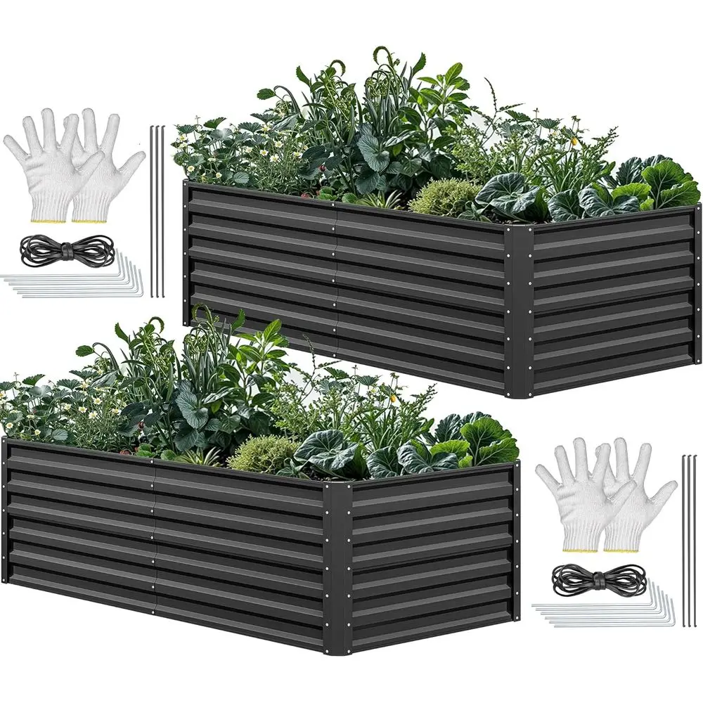6x3x2ft Large Galvanized Metal - Garden Gloves recension och pris