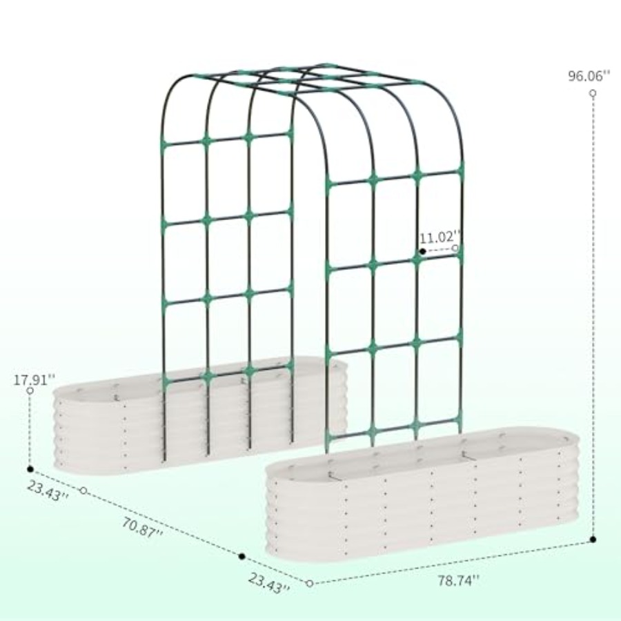 96 Tall Galvanized Raised Gard - Raised Garden Bed recension och pris