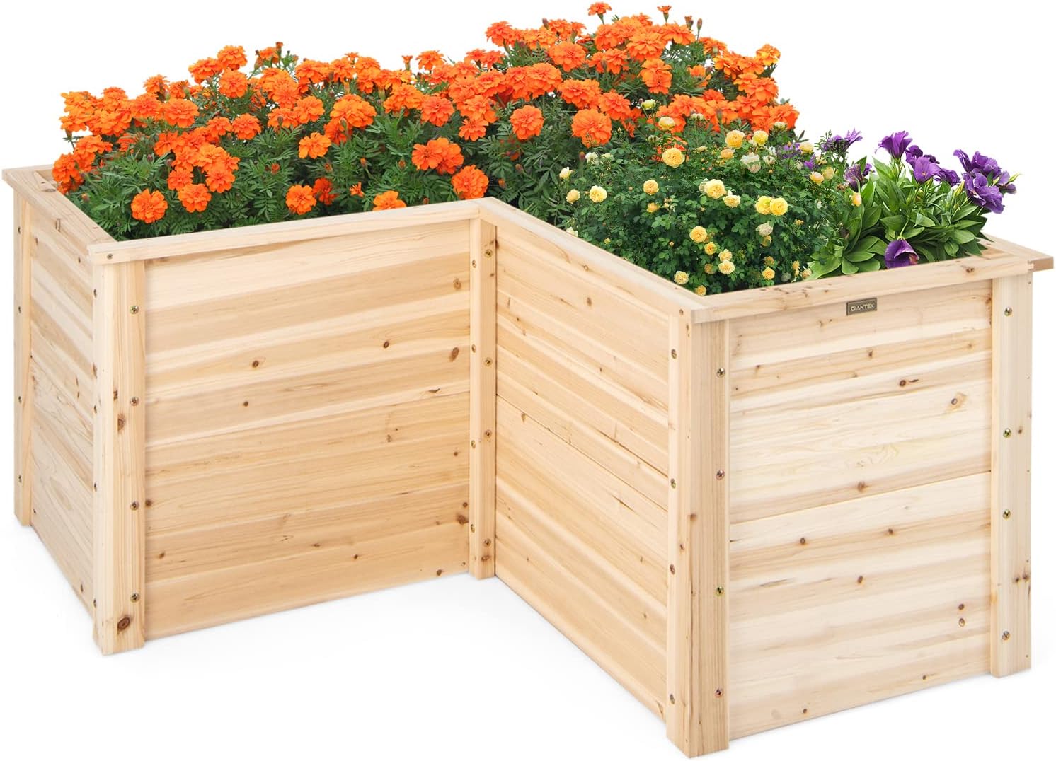 Outdoor Solid Wood Raised Gard - Raised Garden Bed recension och pris