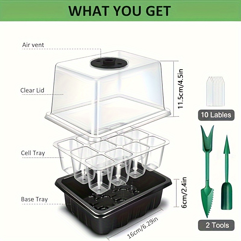 Seedling Starter Kit - 1/2/3 S - Grow Light Led recension och pris