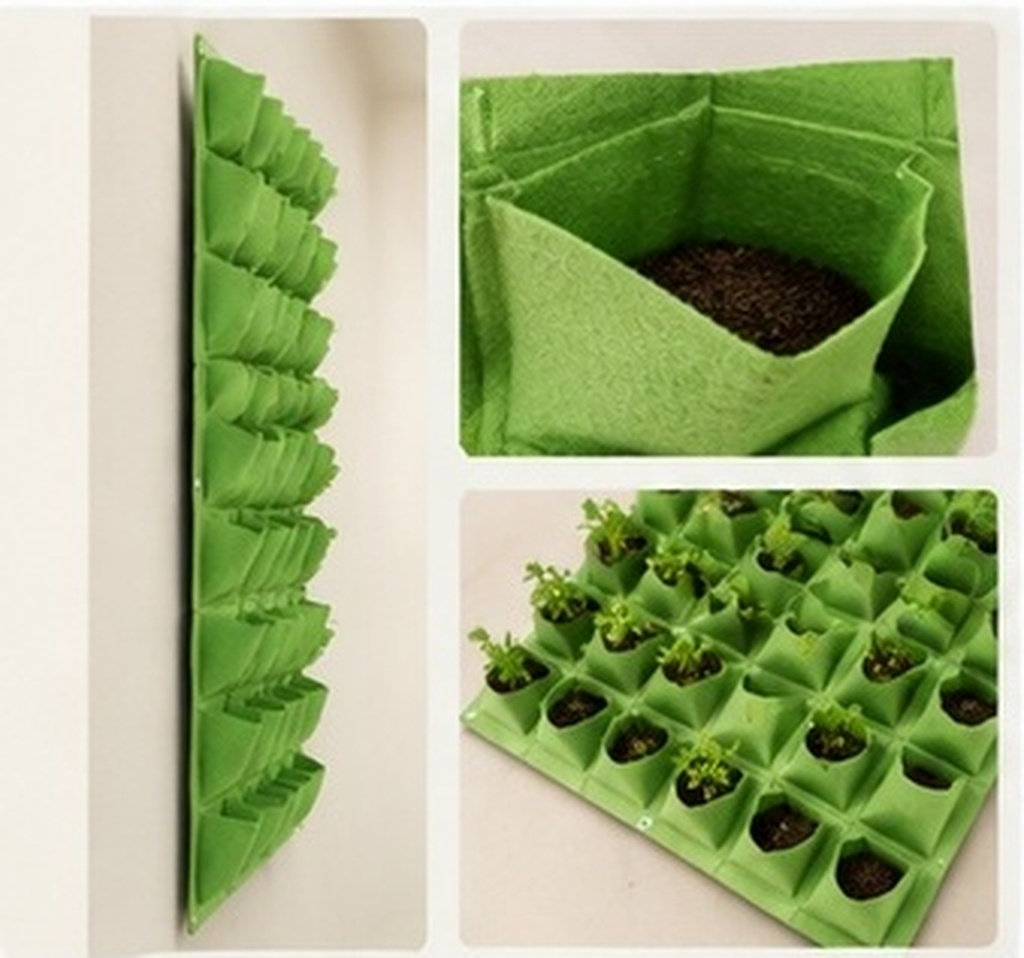 64-Pocket Wall Mounted Plantin - Vertical Planter recension och pris