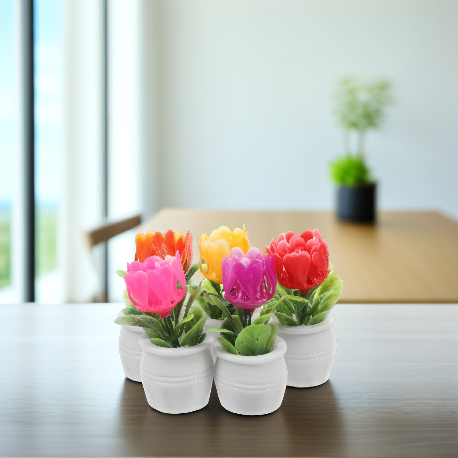 5Pcs Artificial Succulent Bons - Plant Pot recension och pris