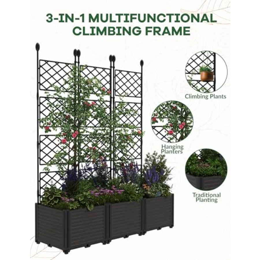 3PCS Modular Raised Garden Bed - Raised Garden Bed recension och pris