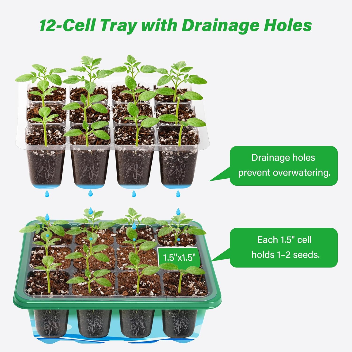 Growing Starting Nursery Trays - Seed Starter Tray recension och pris